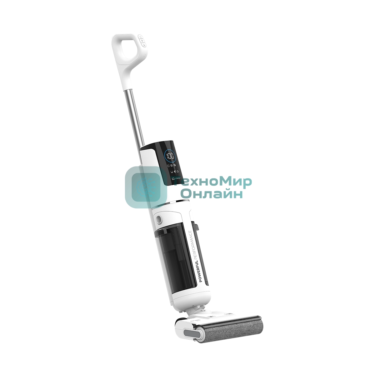Пылесос вертикальный моющий Libhof VCW-2125 белый, питание от аккумулятора, 200 Вт, уборка суxая/влажная, пылесборник 0.52 л