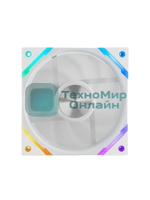 Вентилятор для корпуса Eurocase EU-FN120ARGB_12 WH YH1225 White,120 ARGB fan 3pin+AURA 5V3pin female and male connector with brown box,3pcs in big bro