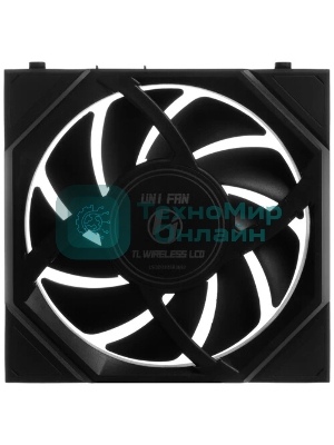Вентилятор для корпуса Lian-Li Uni Fan TL Wireless LCD 120 LCD Reverse ARGB 120х124.5x28 черный 4-pin 31дБ (G99.12RTLLCD1W1B.R0) Ret