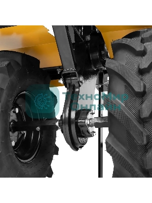 Мотоблок Denzel DPT-470S-PRO, 7 л.с., ремен.сцеп, фрез 3х4, ШОМ, передачи 4В/2Н