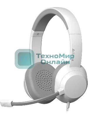 Гарнитура A4Tech Fstyler FH150U белый/серый, проводная