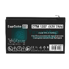 Аккумуляторная батарея ExeGate DTM 1207 (12V 7Ah, клеммы F1)