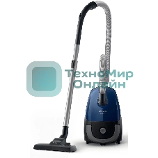 Пылесос Philips FC8240/09 синий/черный, 900 Вт, уборка сухая, пылесборник мешок, 3 л