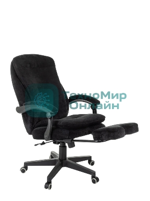 Кресло Бюрократ T-9950MSG-F/BLACK-PU черный, экокожа