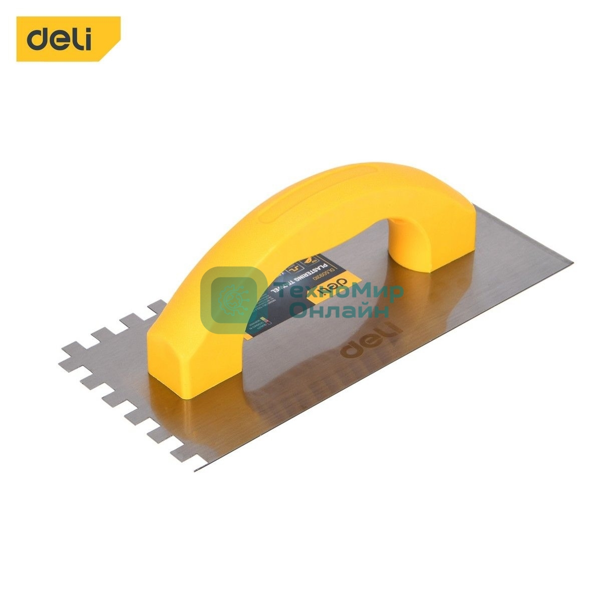 Кельма зубчатая прямоугольная Deli DL509310 230х100мм