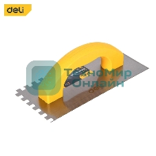 Кельма зубчатая прямоугольная Deli DL509310 230х100мм