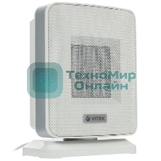 Тепловентилятор Vitek VT-2052 GY, серый, 1500 Вт, 20 м2, электронный термостат