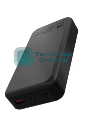 Портативный аккумулятор MORE CHOICE (4620202552778) PB29-20 20000mAh 1USB+2Type-C 3.0A 22.5W+PD20W+QC3.0, черный
