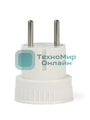 Адаптер переходник без заземления Smartbuy (SBE-06-S05-w) белый 6А 250В