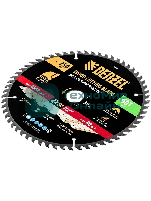 Пильный диск по дереву Denzel ф250 х 30 мм, 60 зубьев