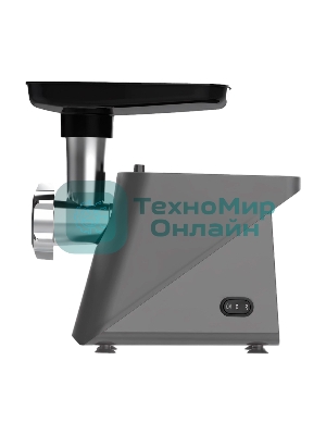 Мясорубка электрическая GARLYN MG-1000 серый, 1800 Вт, 2.0 кг/мин, реверс, защита от перегрузки, насадки - 4