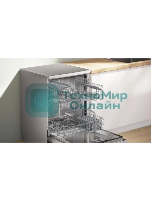 Посудомоечная машина Bosch Serie 2 SMS26AI00Q, нержавеющая сталь, 66 см, 12 компл., 48 дБ, класс А