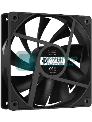 Вентилятор для корпуса ID-Cooling XF-120-K черный, 120 мм, 1800 об/мин, 35.2 дБ, 4 pin