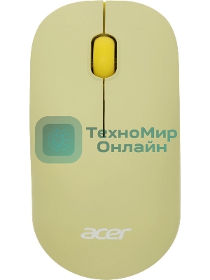 Комплект клавиатура + мышь Acer OCC205 беспроводной USB, 1200 dpi, зеленый/желтый