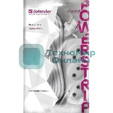 Удлинитель Defender B230 - 3 роз х 7 м, белый