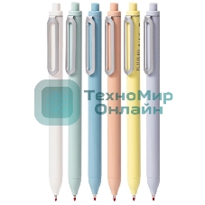 Ручка гелевая автоматическая Deli EG338-BL ассорти, d=0.5мм, синие чернила