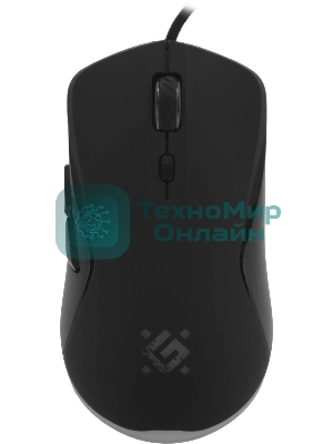 Мышь проводная Defender Arga GM-049 черный, 3600 dpi, USB, кнопки - 6
