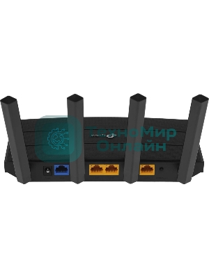 Роутер TP-Link AX1500 Dual-Band Wi-Fi 6 RouterSPEED: 300 Mbps at 2.4 GHz + 1201Mbps at 5 GHzSPEC: 4× Antennas, 1GHz Dual Core CPU, 1× Gigabit WAN Port + 3× Gigabit LAN Ports, 1024-QAM, OFDMAFEATURE: Tether App, WPA3, Access Point Mode, IPv6 Supported, IPTV, Bea