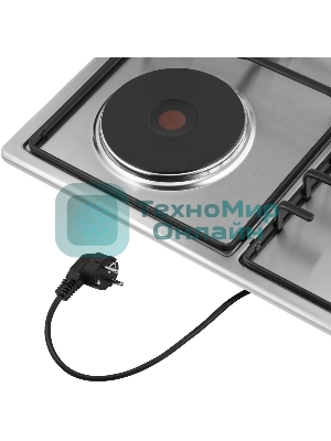 Комбинированная варочная панель (электрическая+газовая) Maunfeld EEHS.64.3CS/KG