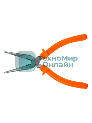 Длинногубцы Sparta Classic, 180 мм, прямые шлифованные, пластмассовые рукоятки