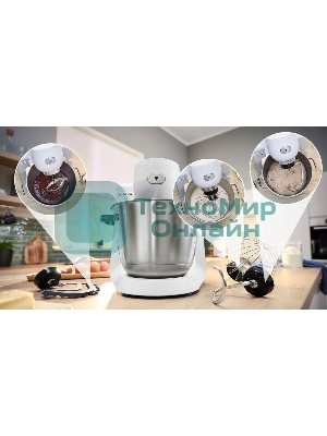 Кухонная машина Bosch MUMS6EW00 планетар.вращ. 1600Вт белый