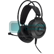 Гарнитура Oklick HS-L300G чёрный, проводная, 3.5 мм, подсветка