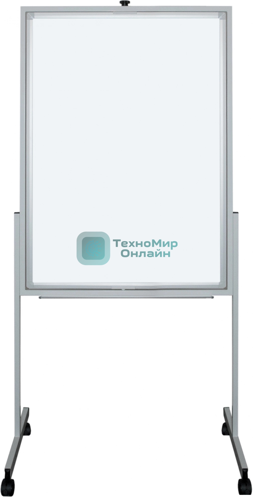 Флипчарт Silwerhof DAILY, лак, 70x100см на роликах белый вращающаяся