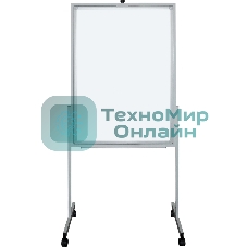 Флипчарт Silwerhof DAILY, лак, 70x100см на роликах белый вращающаяся