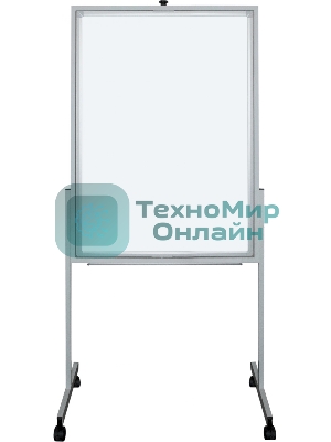 Флипчарт Silwerhof DAILY, лак, 70x100см на роликах белый вращающаяся