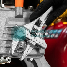 Ключ разводной Denzel 205 мм, алюминиевый