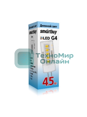 Светодиодная LED лампа Smartbuy G44,5W/4000/G4 (SBL-G4 4_5-40K)