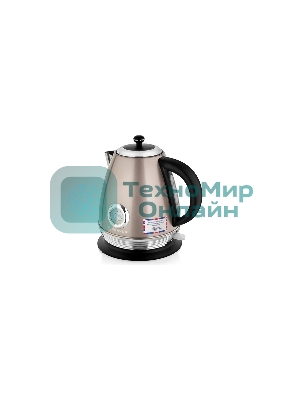 Чайник электрический BRAYER BR1007, 2200 Вт, 1,7 л, Strix, автоотключ, нержав.сталь, встроен.термом