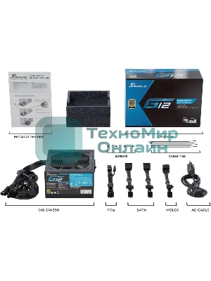 Блок питания Seasonic ATX 850W G12 GM-850 80 PLUS gold (20+4pin) APFC 120мм fan 6xSATA RTL