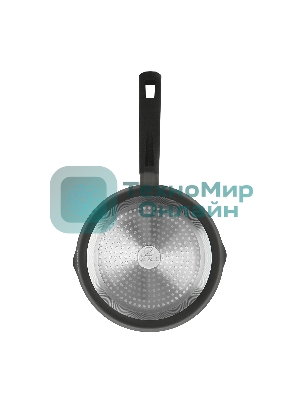 Сковорода-гриль Rondell Trumpf RDA-1341 круглая 20см покрытие: Xylan Plus ручка несъемная (без крышки) черный