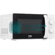 Микроволновая печь Beko SOLO MOC20100W1 белый, 20 л, 700 Вт, переключатели - поворотный механизм
