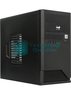Компьютерный корпус Mini Tower InWin EMR048 черный U2.0*2+U3.0*2+A(HD) mATX (без блока питания)
