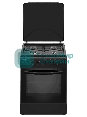 Плита комбинированная Kraft KF-FSK6402EBL, конфорок 4 шт, духовка электрическая, 60 см x 87 см x 63 см