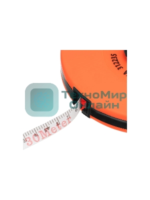 Рулетка геодезическая Sparta 30 м х 12,5 мм, лента ПВХ, закрытый круглый корпус