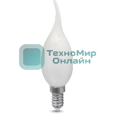Лампа светодиодная филаментная Gauss Filament 5Вт цок.: E14 свеча 220B св. свеч. бел. теп. (упак.: 10 шт)