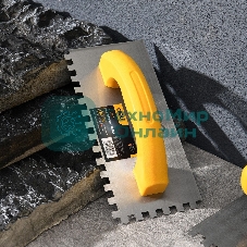 Кельма зубчатая прямоугольная Deli DL509310 230х100мм