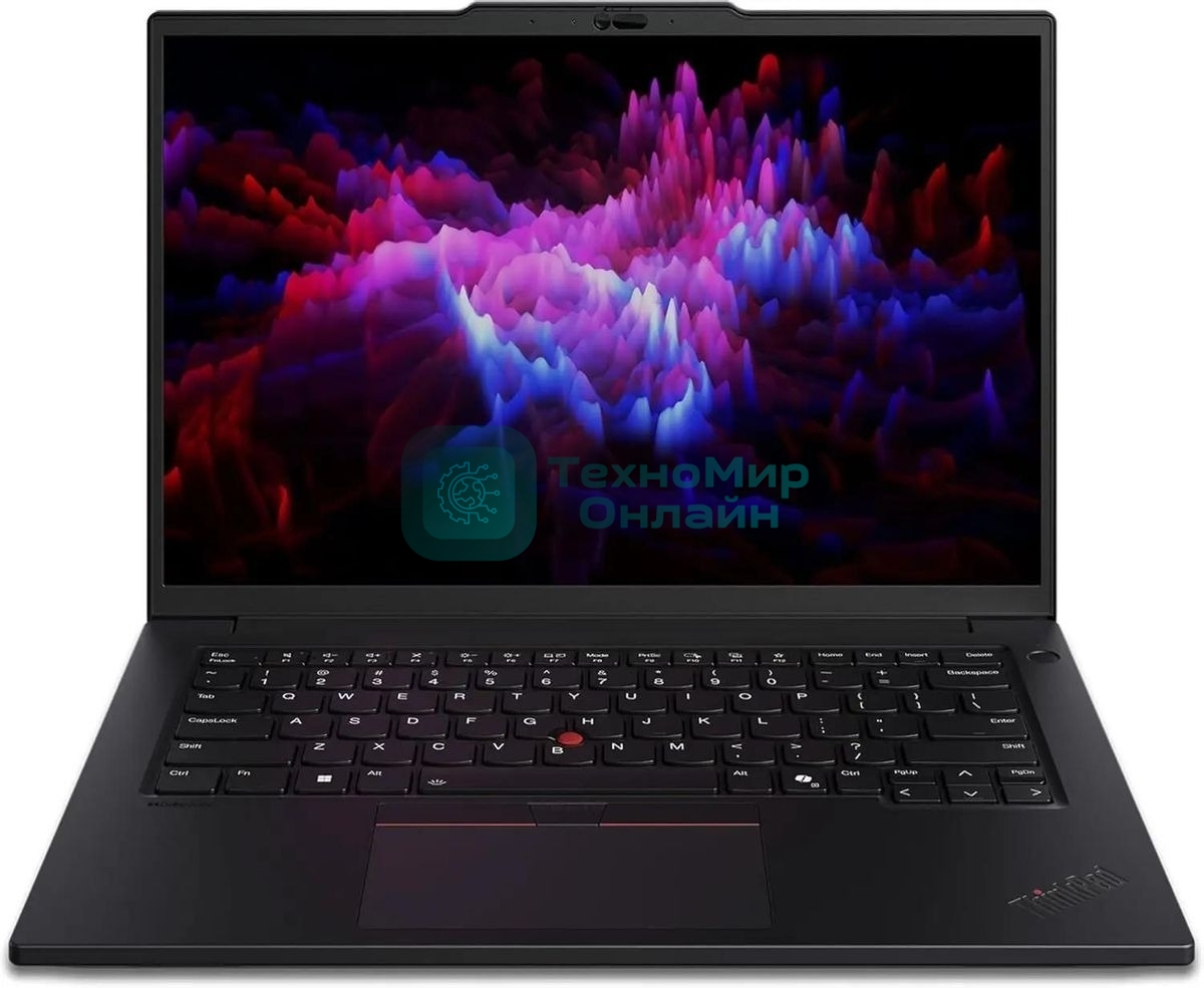 Ноутбук Lenovo ThinkPad P14s G5 черный Core Ultra 7 155H 32Gb SSD 1Tb NVIDIA RTX 500 4Gb 14.5