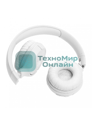 Беспроводные наушники JBL Tune 520BT белый, накладные, Bluetooth, быстрая зарядка, складная конструкция