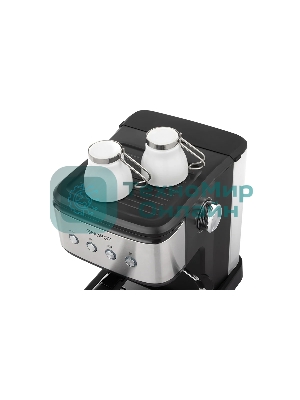 Кофеварка рожковая ENERGY EN-264R (108170) стальной/черный, исп. кофе - молотый, 1.5 л, 1100 Вт, 20 бар
