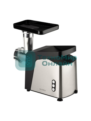 Мясорубка электрическая ENERGY EN-153 черный, 2400 Вт, 1.5 кг/мин, реверс, защита от перегрузки, насадки - 4