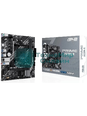 Материнская плата ASUS PRIME A520M-R, AM4, AMD A520, 2xDDR4, 4xSATA, 1xM.2, 1xPCIe 3.0 x16, 1xPCIe x1, 1xHDMI, 1x 1Gb LAN, 2xUSB-A 2.0, 4xUSB-A 3.2 Gen 1, 3x3.5 мм, 7.1, mATX