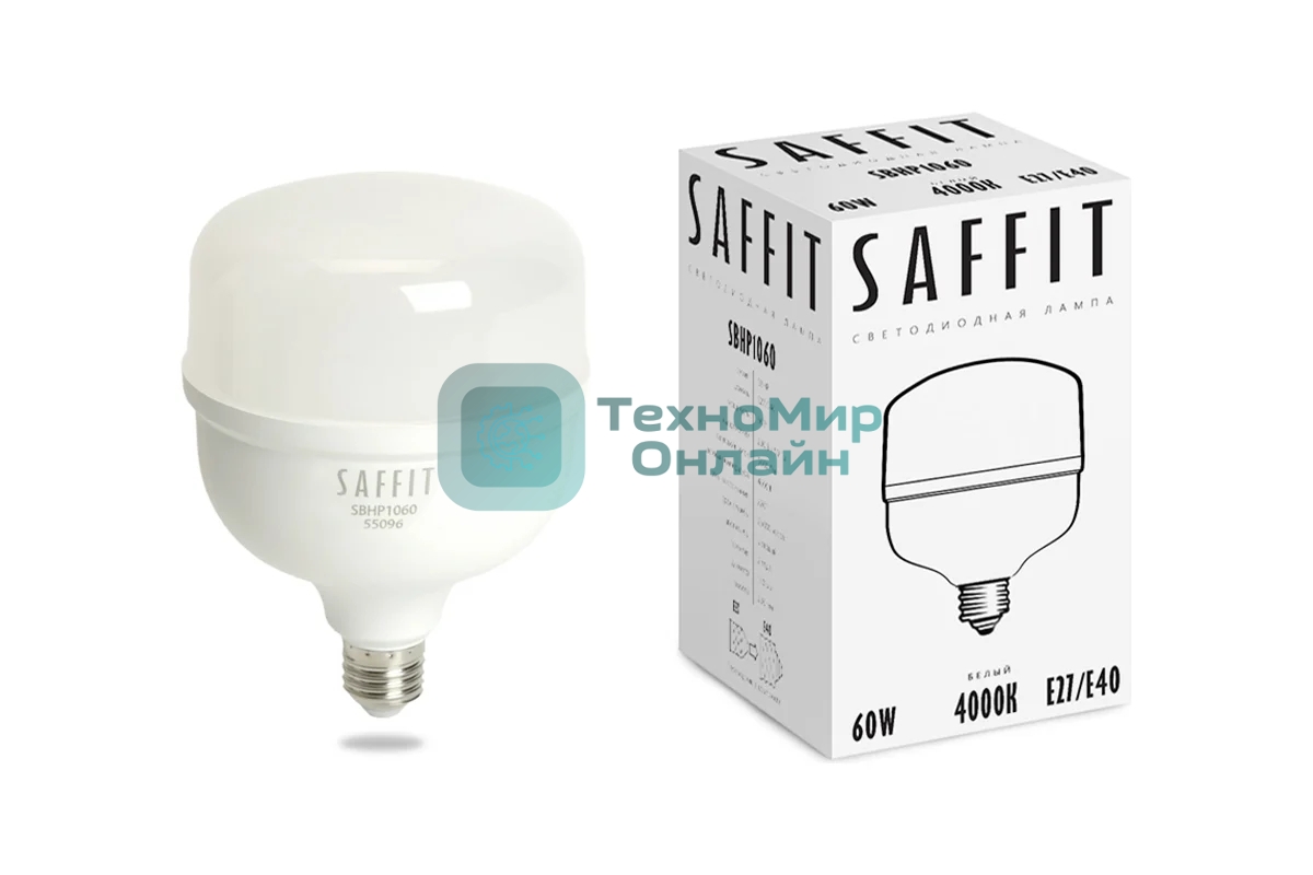 Лампа светодиодная LED Feron 60Вт Е27/Е40 белый