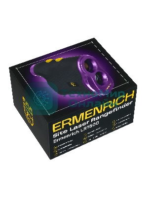 Лазерный строительный дальномер Ermenrich LR1500, фиолетовый 84085