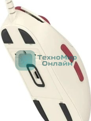 Мышь беспроводная/проводная A4Tech Bloody R72 Ultra Duo белый/красный/рисунок, 20000 dpi, USB Type-A/Type-C, радиоканал, кнопки-7