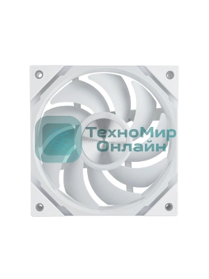 Вентилятор для корпуса Eurocase EU-FN120ARGB_12 WH YH1225 White,120 ARGB fan 3pin+AURA 5V3pin female and male connector with brown box,3pcs in big bro