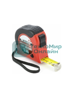 Рулетка Matrix Double fixation, 5 м х 19 мм, обрезиненный корпус, двойная плавная фиксация